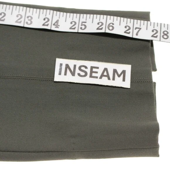 Vince NWT Casual Pleated Pants w/ Ankle Slits Size XS in Green Cotton Blend